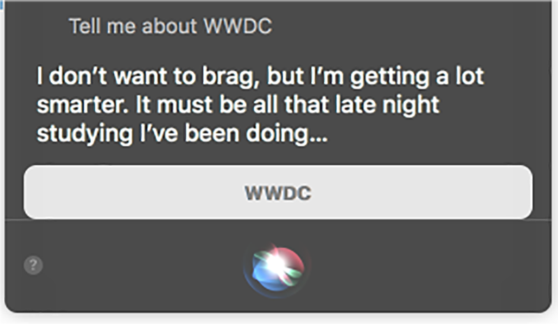 Illustration for article titled Siri Easter Egg Hints It Will Be Less Terrible After WWDC